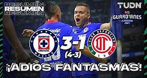 Resumen y goles | Cruz Azul 3(4)-(3)1 Toluca | Torneo Guard1anes 2021 MX 4tos | TUDN