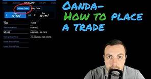 Oanda How to place a trade
