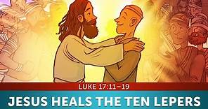 10 Lepers Bible Story for Kids - Luke 17 | Thanksgiving Sunday School Lesson | ShareFaithkids.com
