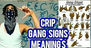 CRIP GANG SIGNS MEANINGS