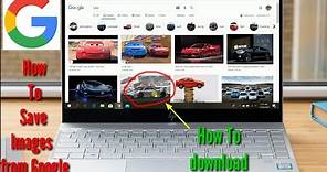 How to download Free Images from Google on laptop