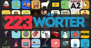 #125 | 223 Wörter A2 | Wortschatz Deutsch | die wichtigsten Wörter auf Deutsch | Teil 1