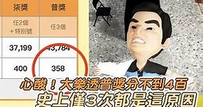 罕見心酸！大樂透普獎分不到400 史上僅3次都是這原因 | 台灣新聞 Taiwan 蘋果新聞網