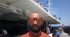 Como es viajar en ferry de Atenas a la Isla Santorini. Grecia.