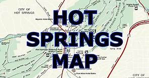 MAP OF HOT SPRINGS [ ARKANSAS ]
