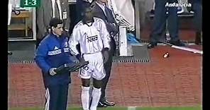 Eto'o jugando en el Real Madrid. Año 1999