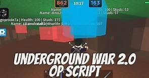 Underground War 2.0 Op Script | Delta Arceus X 3.0 Fluxus Hydrogen
