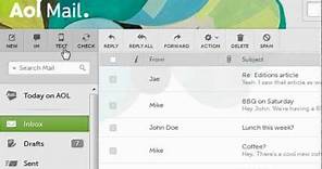 A Look at AOL Mail's Fresh New Inbox