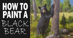 HOW TO PAINT A BLACK BEAR