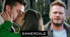 David Sees Jacob And Victoria Kissing | Emmerdale
