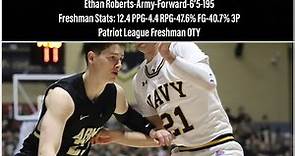 Ethan Roberts Freshman Season Highlights-Army Forward-2022-2023 College Basketball Season