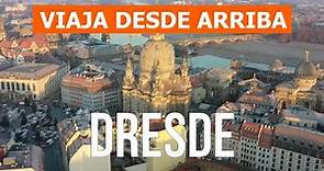 Dresde, Alemania | Ciudad, lugares, viaje, visita, revisión | Vídeo dron 4k | Vista aérea de Dresde
