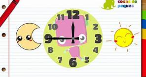 Horas del reloj para niños - Aprender las horas - Vídeos educativos para niños