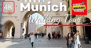 MUNICH, Germany Walking Tour - City Centre Marienplatz [4K HDR]