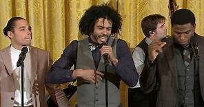 Hamilton cast performs "Alexander Hamilton" at White House