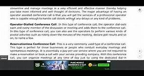 How to Create an Effective Conference Call Strategy/A Closer Look at the Types of Conference Calls
