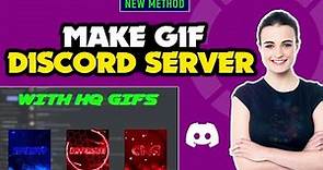 How to make gif discord server 2024 | Animated discord server