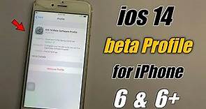 How to Update iPhone 6 on ios 14 With Beta Profile 🔥🔥