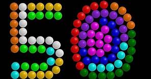 Color Ball Counting - 1-50 - The Kids' Picture Show (Fun & Educational Learning Video)