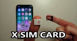 iPhone X SIM Card How to Insert or Remove