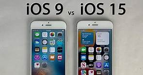 iOS 9 vs iOS 15 on iPhone 6s - Original iOS vs Latest iOS!