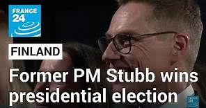 Former PM Stubb wins Finland presidential election • FRANCE 24 English