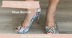 Sim'Jai Style Shoe Review - Nine West Hilare Peeptoe Heels