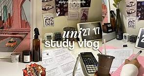 study vlog ☁️ | productive days, finishing school works, studying for exams 📓💻