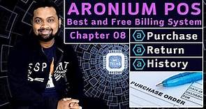 Chapter 08 Purchase, Stock Return and Stock History in Aronium Best and Free POS