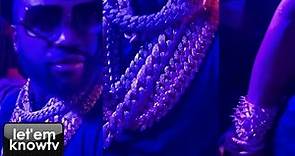 Floyd Maywether Wore About Eight Big Cuban Chains At His Birthday Party | Pure Jewelry