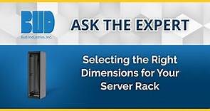 Understanding Server Rack Dimensions: Ask a BUD Industries Expert