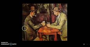 "Los jugadores de cartas". Paul Cézanne