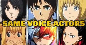 Shingeki no Kyojin: The Final Season All Characters Japanese Dub Voice Actors Same Anime Characters