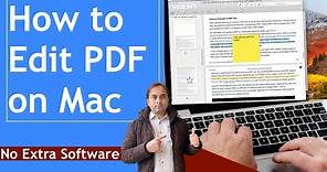 How to edit PDF on Mac - No Extra Software