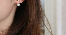 京都原創 akoya珍珠耳環 日本製 18k金鑲嵌托帕石 獨家設計