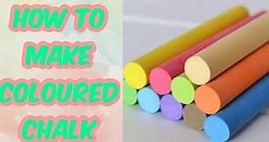 Diy homemade coloured chalk/how to make chalk at home/diy chalk/homemade coloured chalks/diy chalks