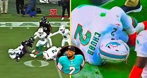 Bradley Chubb's Heartbreaking Knee Injury:Broadcast Captures Disturbing Moment | Dolphins vs. Ravens