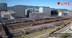 【LIVE】 Webcam Zurigo - Stazione dei Treni | SkylineWebcams