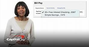 How To Set Up Bill Pay (reducing unnecessary errands) | Capital One