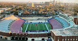 SMU Mustangs Football Construction continues on Gerald J Ford Stadium