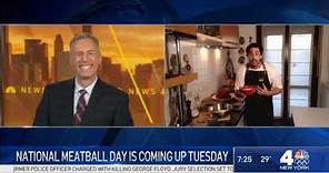 NBC4 New York with Michael Gargiulo | Meatball Day | Chef Andrea Belfiore