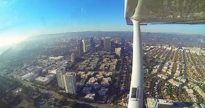 Landing at Santa Monica Airport - BUSY LAX Bravo Airspace