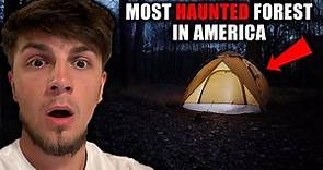 Camping Overnight In The Most Haunted Forest In America - The Devil's Forest