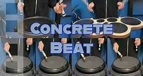 Concrete Beat - Drumline Cadence | Split Screen Performance