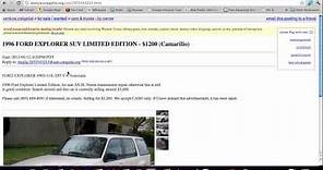 Craigslist Ventura County - Used Cars, Trucks and SUVS For Sale By Owner