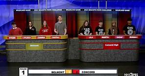 Granite State Challenge:Wildcard Game 1 - Belmont vs. Concord