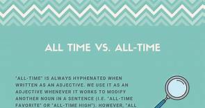 All time or All-time? (Hyphenation Rule Explained)