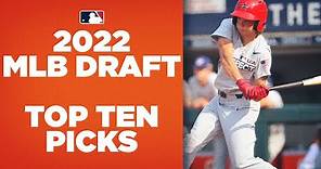 The first 10 picks of the 2022 MLB Draft! (Jackson Holliday, Druw Jones, Termarr Johnson and more)
