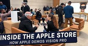 Inside The Apple Store - A Vision Pro Demo
