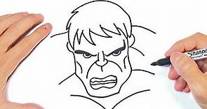 Como dibujar a Hulk paso a paso | Dibujo del Personaje Hulk de Marvel